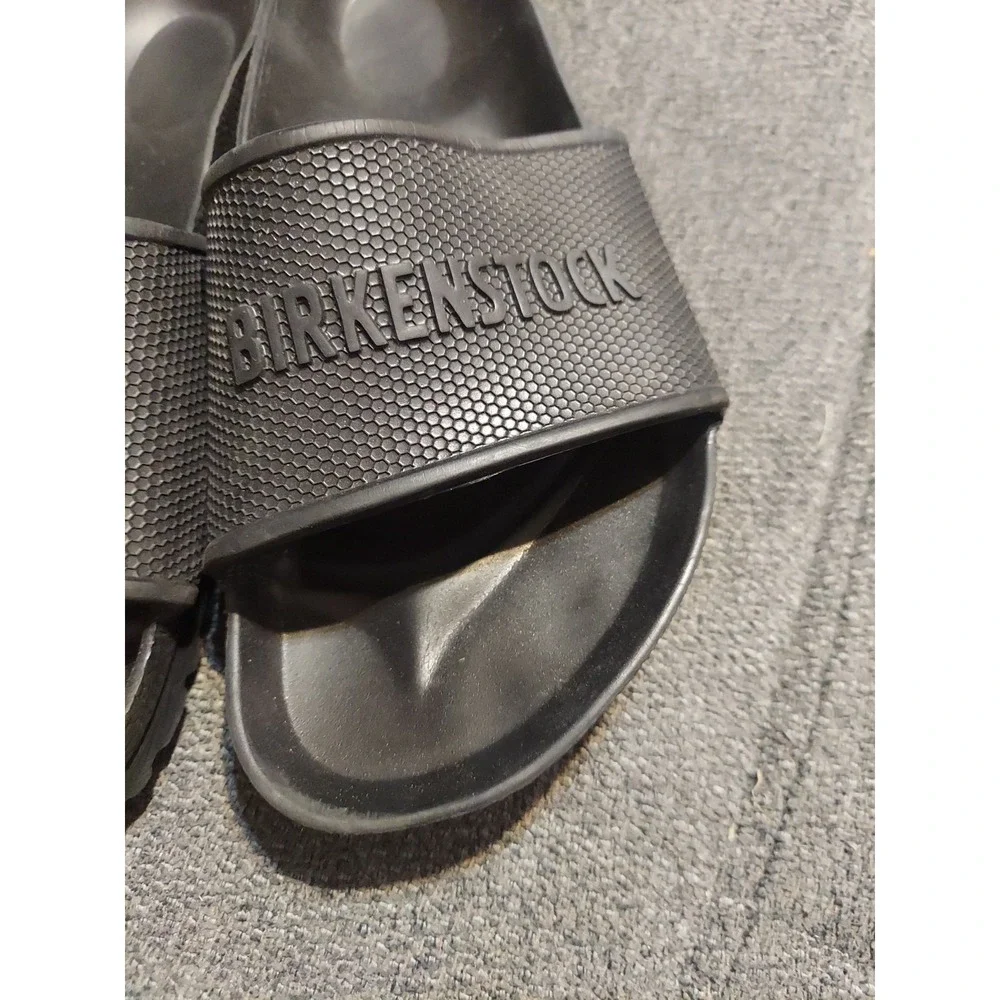 Birkenstock Barbados Eva Sandals M 5 W7 US 38 EU Black Rubber Slip On Slides